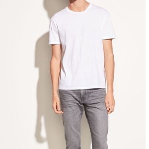Vince slub crew neck t shirt white XXL
